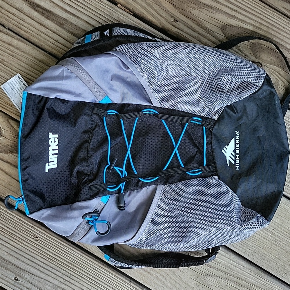 High Sierra For Leeds Turner Black and Gray Backpack  Light Weight
